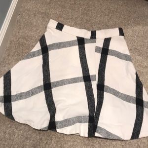 A plaid skater skirt